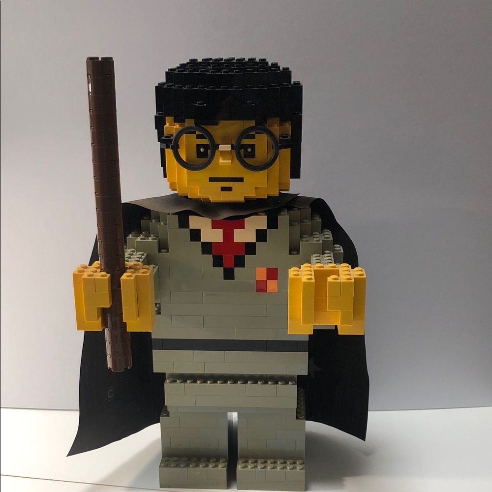 Lego Yellow and Black Wizard Minifigure-Inspired Costume
